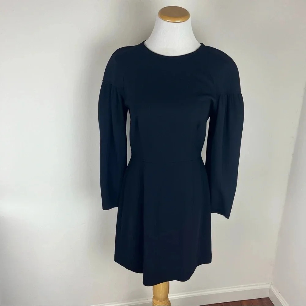 A.L.C. Long Sleeve Black Puff Sleeve Mini Dress Size 6